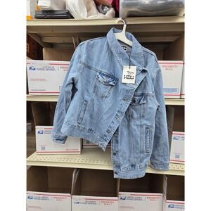 #15 New KBB Women's Side-way Button Jean Jacket Size XL
